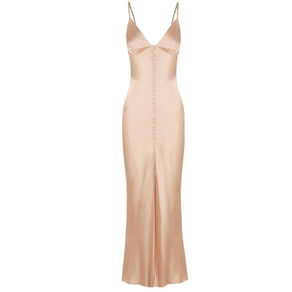 Shona Joy BNWT La Lune Bias Cut Slip Dress Women's Size 12 Desert Rose - Picture 3 of 11
